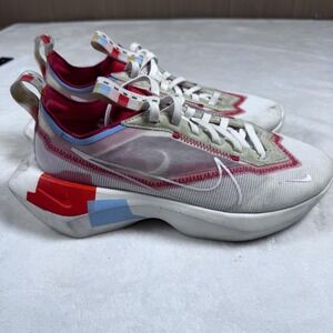 Nike Shoes Womens Size 7 White Red Multicolor Mesh Running Sneakers CJ1649-100